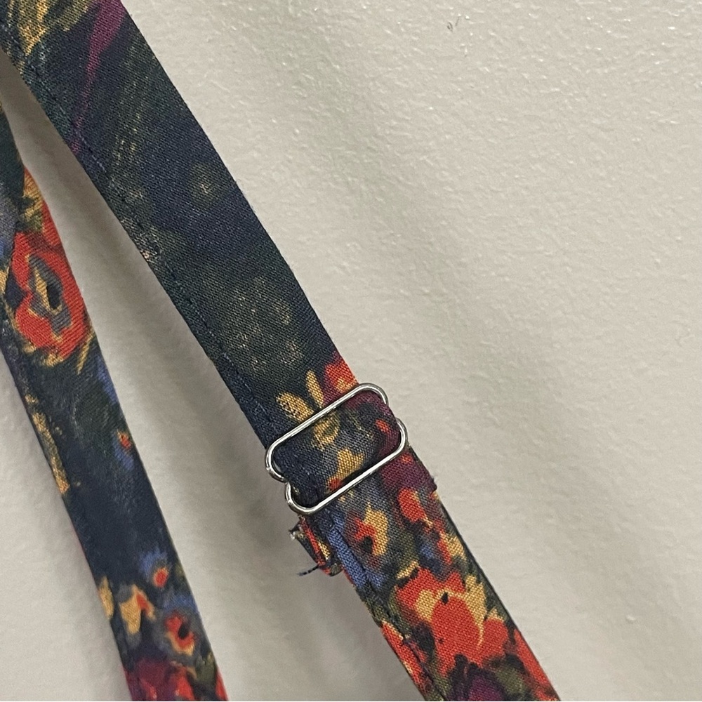 NATURAL LIFE medium Stephanie floral Jumpsuit boho flowy adjustable strap - Picture 5 of 12